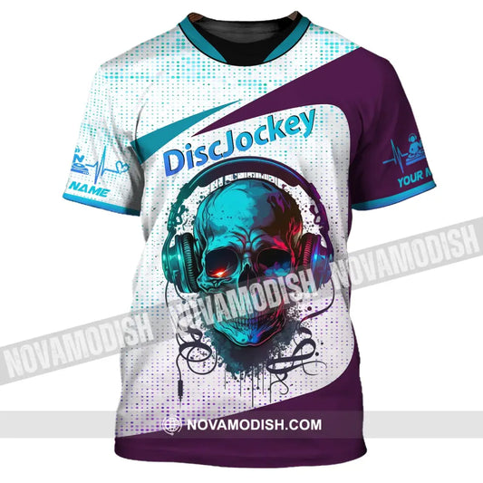 Unisex Shirt Custom Name Disc Jockey T-Shirt Music Lover Dj Gift For / S
