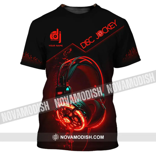 Unisex Shirt Custom Name Disc Jockey T-Shirt Music Lover Gift For Dj / S