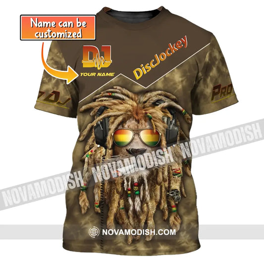 Unisex Shirt Custom Name Disc Jockey T-Shirt Proud Dj Music Lover