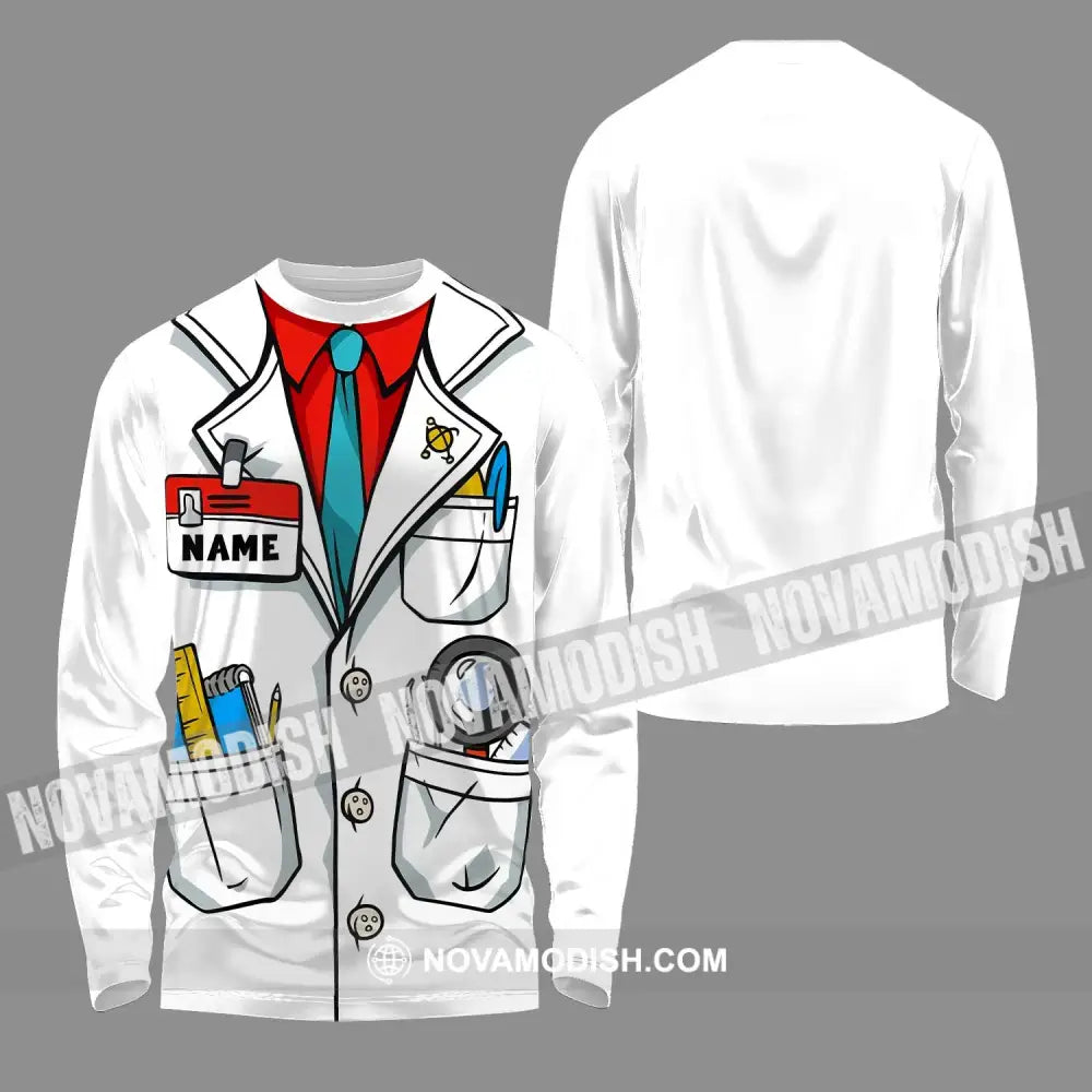 Unisex Shirt - Custom Name Doctor Shirt Long Sleeve Shirt / S T-shirt