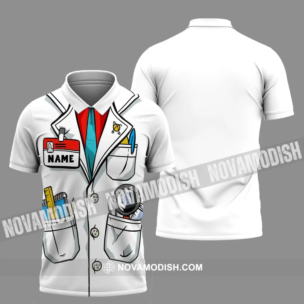 Unisex Shirt - Custom Name Doctor Shirt Polo Shirt / S T-shirt
