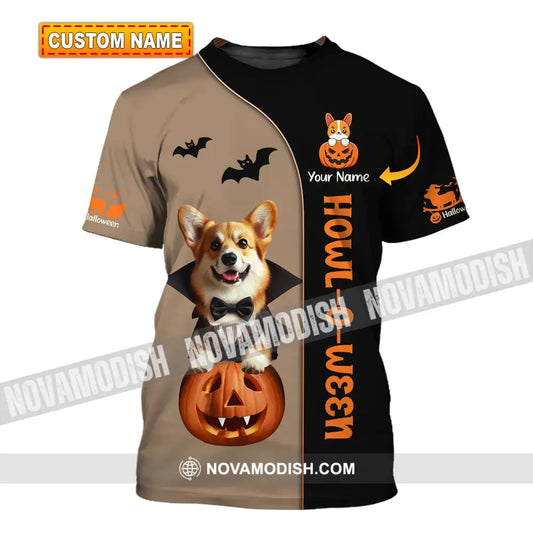 Unisex Shirt Custom Name Dog Halloween Pet T-Shirt Gift For Lover T-Shirt