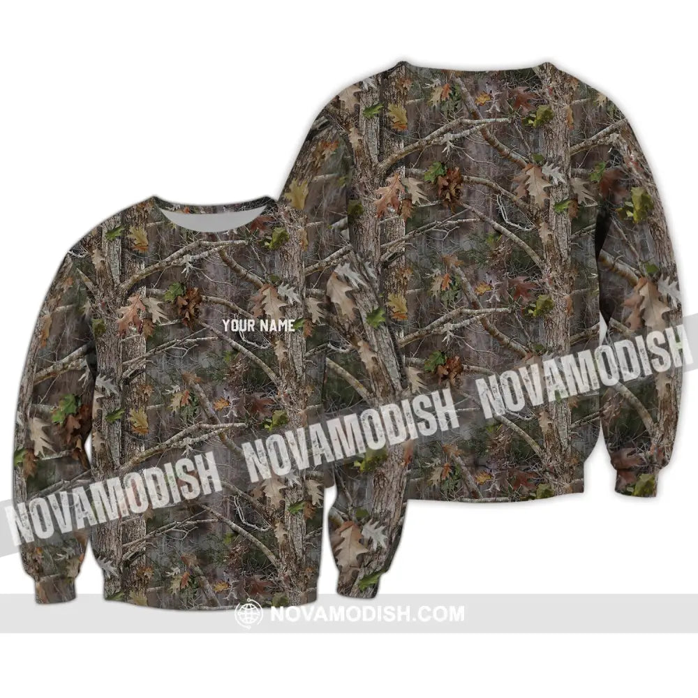 Unisex Shirt - Custom Name Shirt - Dry Forest Long Sleeve / S T-shirt