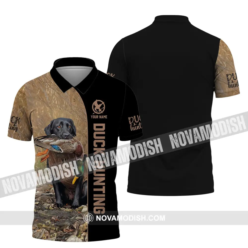 Unisex Shirt - Custom Name Shirt - Duck Hunting Polo Shirt / S T-shirt