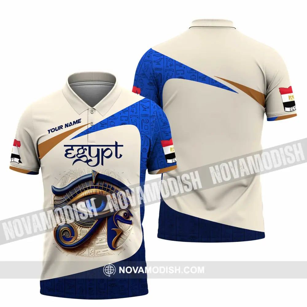 Unisex Shirt Custom Name Egypt Lover Gift Polo / S T-Shirt