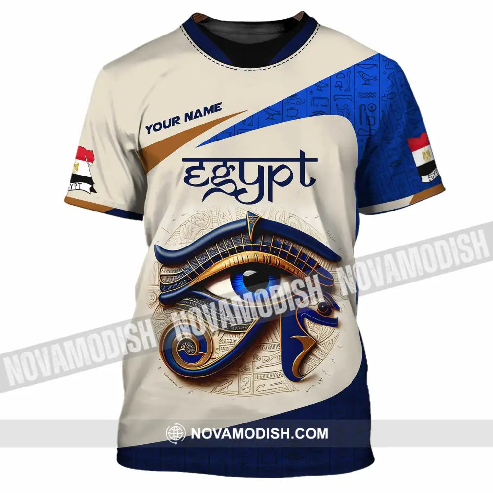 Unisex Shirt Custom Name Egypt Lover Gift T-Shirt / S T-Shirt