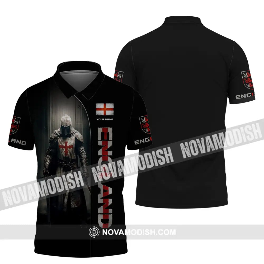 Unisex Shirt Custom Name England English Pride Gift Polo / S T-Shirt
