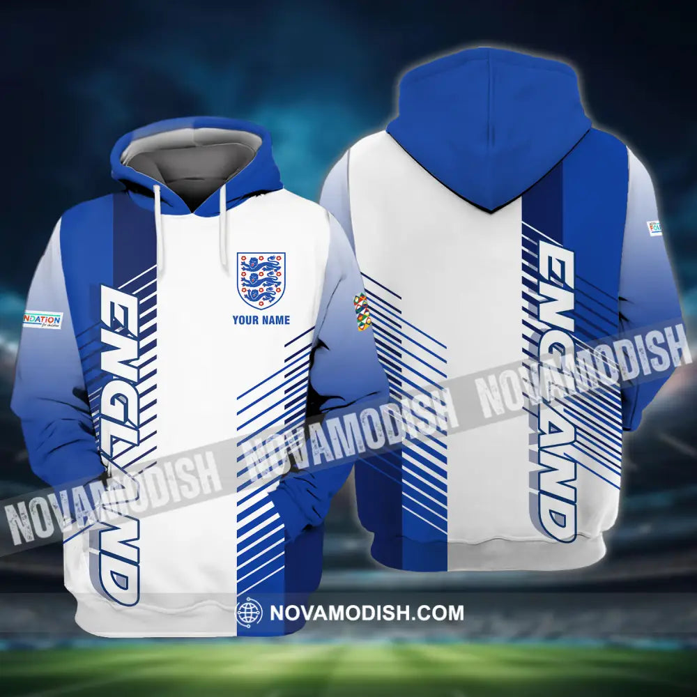 Unisex Shirt - Custom Name England Euro 2024 Shirt Hoodie / S T-shirt