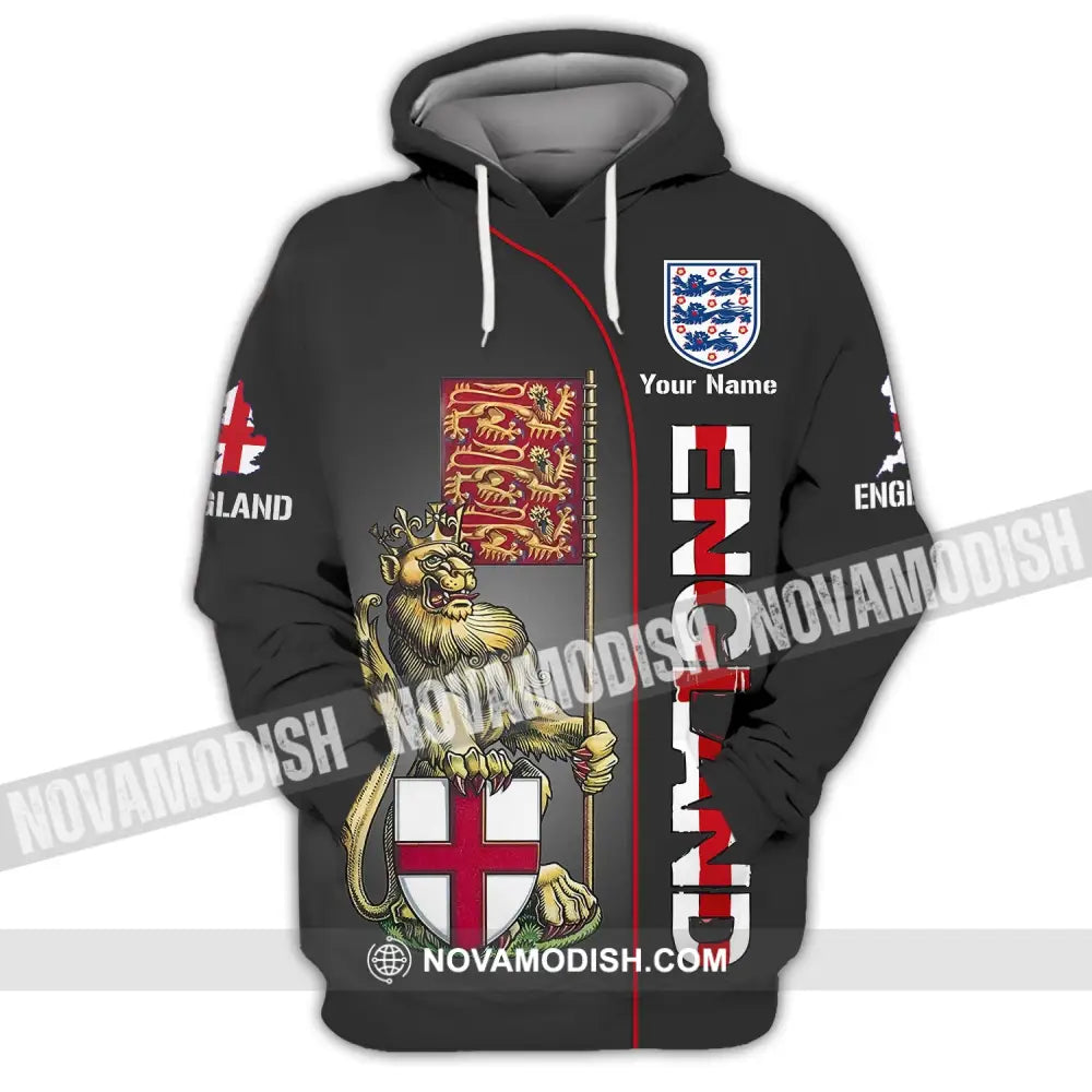 Unisex Shirt - Custom Name Shirt - England Shirt Custom Name Hoodie / S T-shirt