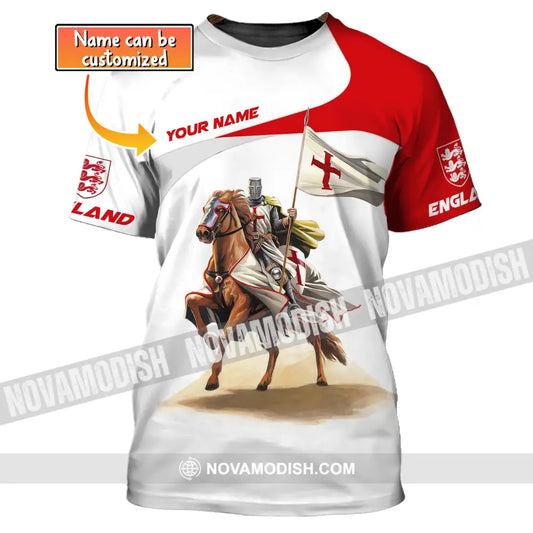 Unisex Shirt Custom Name England Knight English Hoodie Gift For T-Shirt