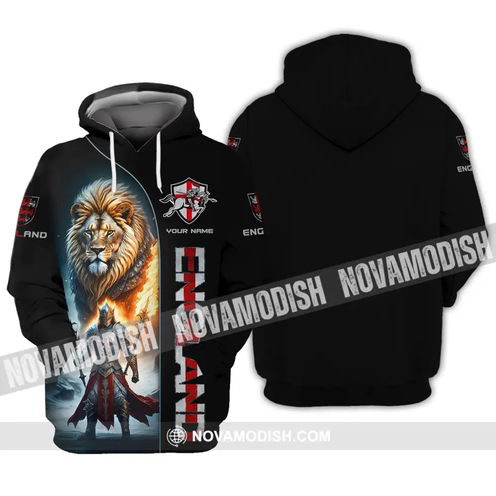 Unisex Shirt Custom Name England Knight Polo English Hoodie / S T-Shirt