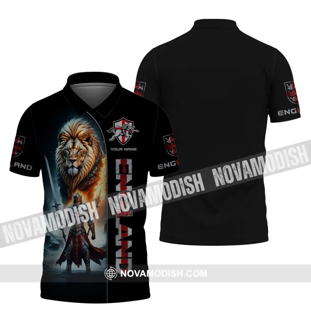Unisex Shirt Custom Name England Knight Polo English / S T-Shirt
