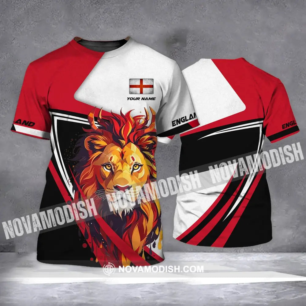 Unisex Shirt - Custom Name Shirt - England Lion Name Clothing T-shirt
