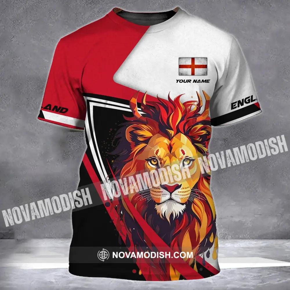 Unisex Shirt - Custom Name Shirt - England Lion Name Clothing T-Shirt / S T-shirt