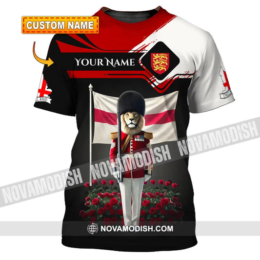 Unisex Shirt Custom Name England Lover Gift T-Shirt