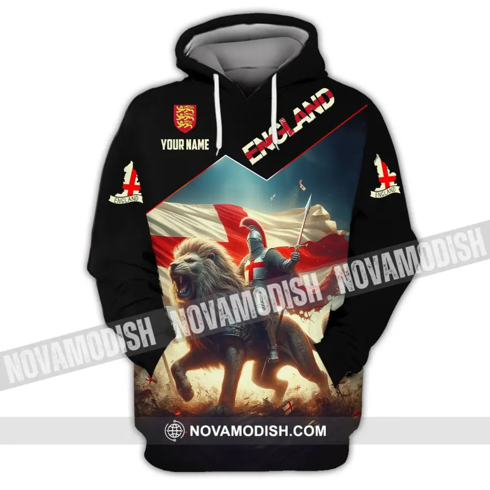 Unisex Shirt Custom Name England Polo Long Sleeve English Gift Hoodie / S T-Shirt