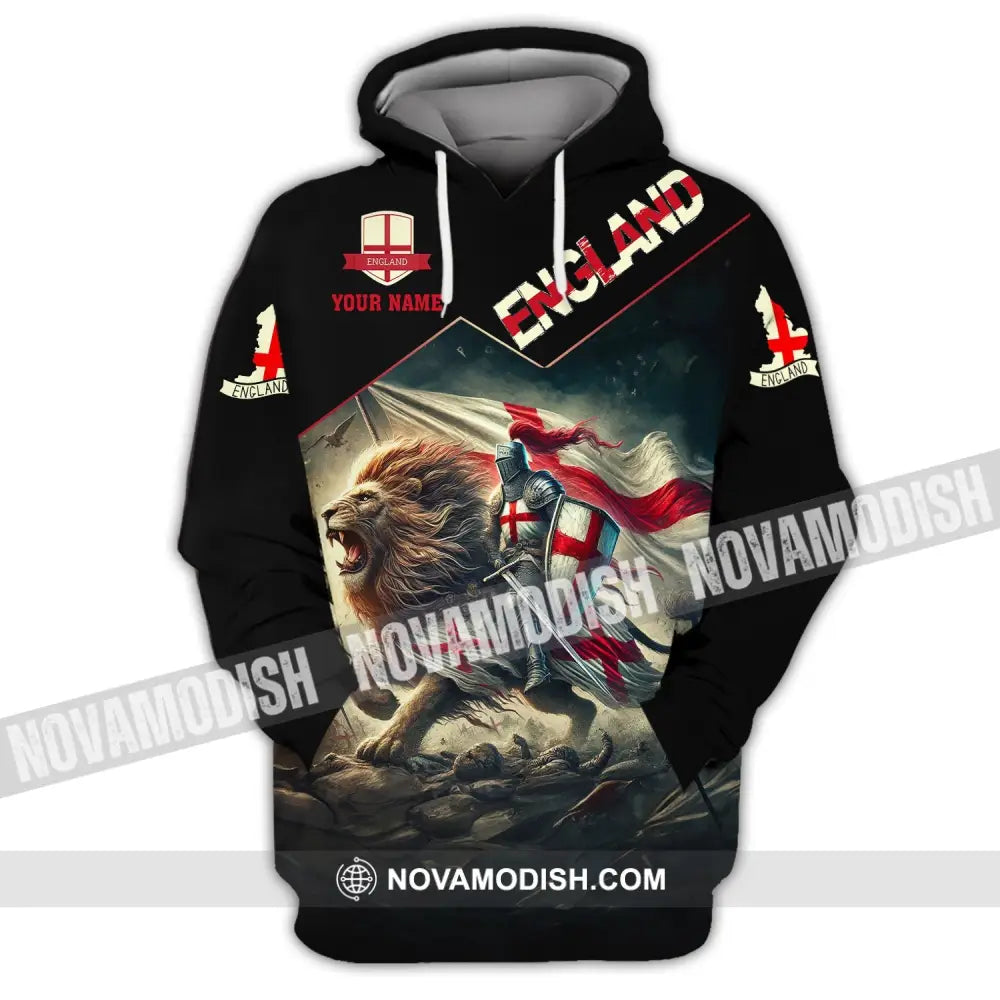 Unisex Shirt Custom Name England Polo Long Sleeve English Gift Hoodie / S T-Shirt