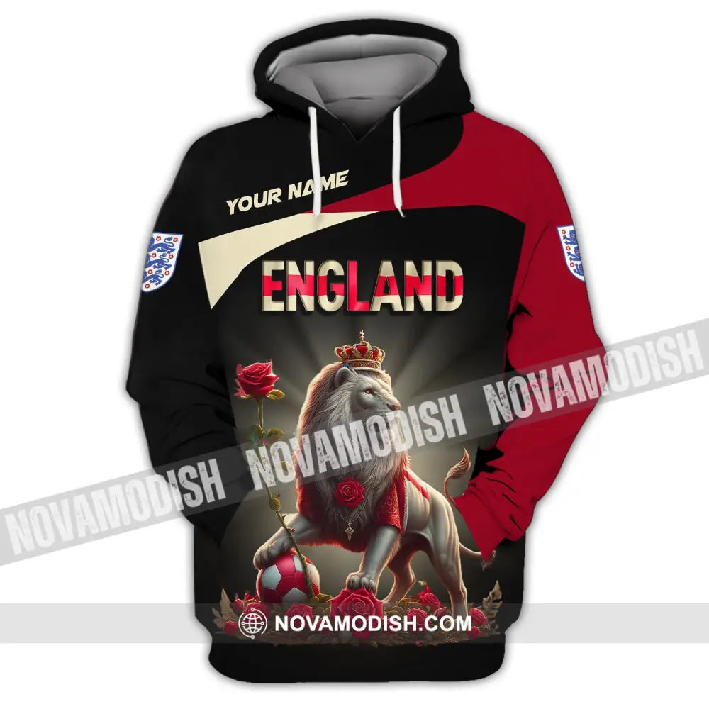 Unisex Shirt Custom Name England T-Shirt Pride Gift Hoodie / S