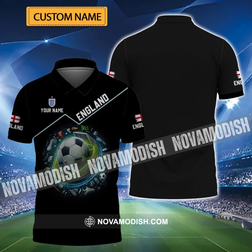Unisex Shirt - Custom Name England Team Lover Shirt T-shirt