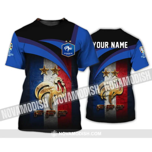 Unisex Shirt - Custom Name Euro 2024 France National Team FFF T-Shirt / S T-shirt