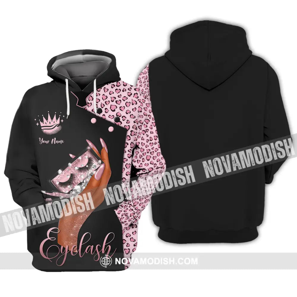 Unisex Shirt - Custom Name Eyelash Shirt Hoodie / S T-shirt