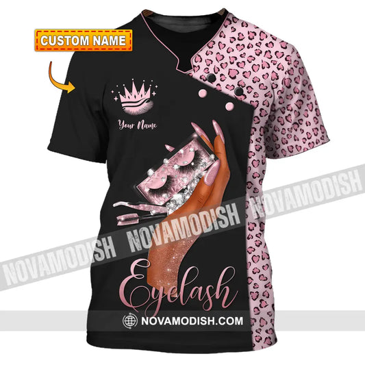 Unisex Shirt - Custom Name Eyelash Shirt T-shirt