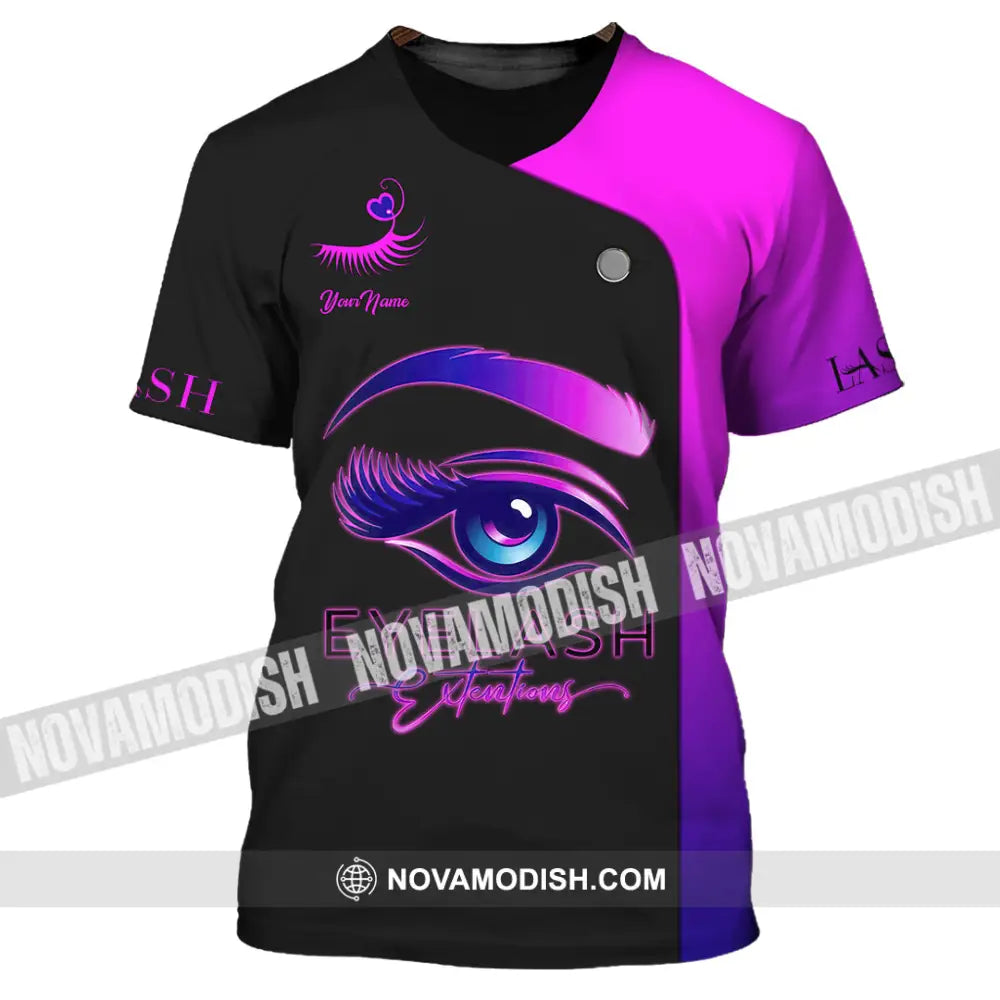 Unisex Shirt - Custom Name Shirt EyeLash T-Shirt / S T-shirt