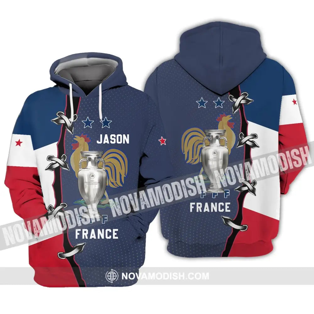 Unisex Shirt - Custom Name Shirt - FFF France Hoodie / S T-shirt