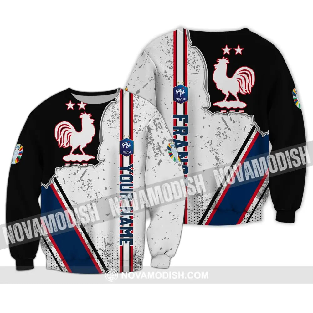 Unisex Shirt - Custom Name FFF France National Team Euro 2024 Shirt Long Sleeve / S T-shirt