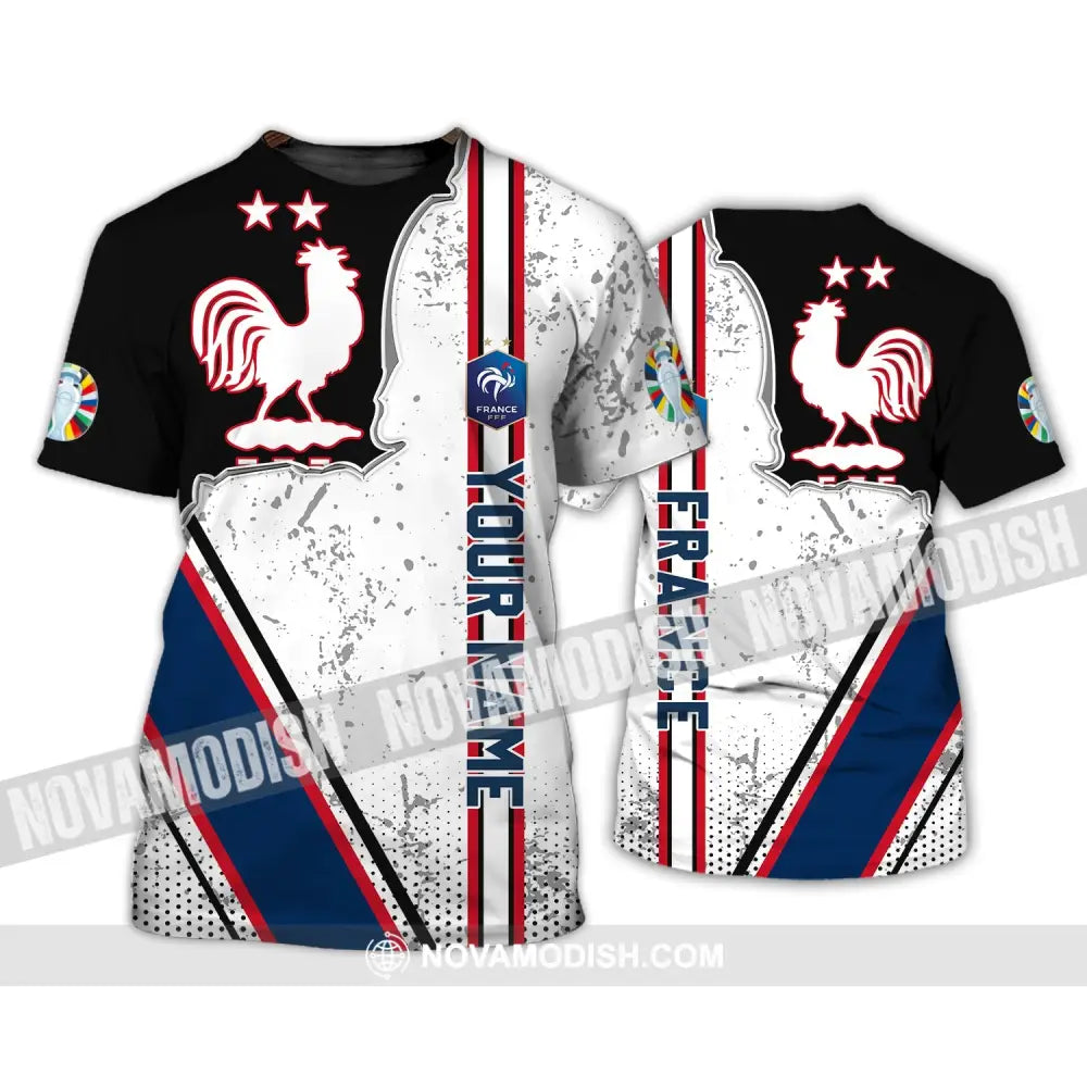 Unisex Shirt - Custom Name FFF France National Team Euro 2024 Shirt T-Shirt / S T-shirt