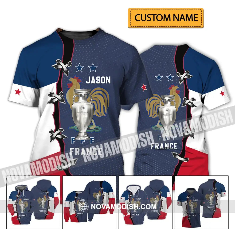 Unisex Shirt - Custom Name Shirt - FFF France T-shirt