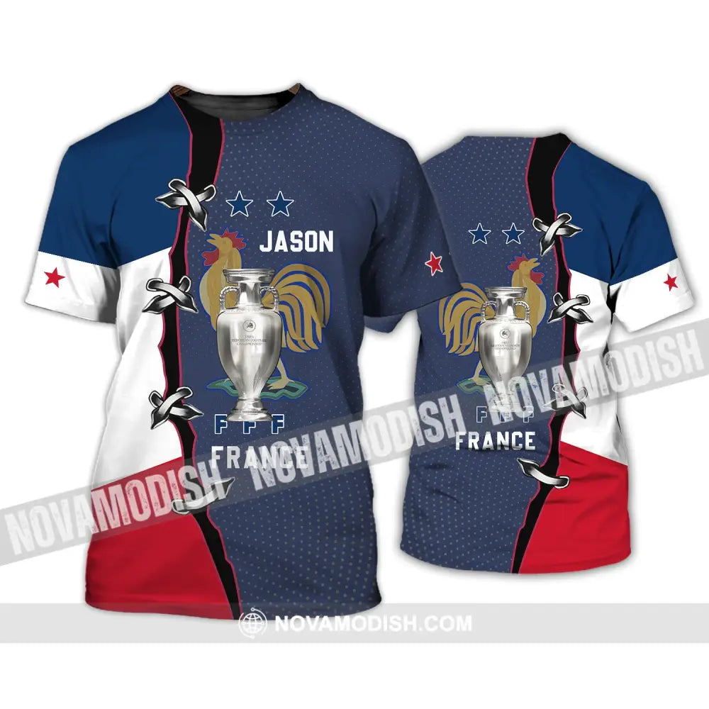 Unisex Shirt - Custom Name Shirt - FFF France T-Shirt / S T-shirt