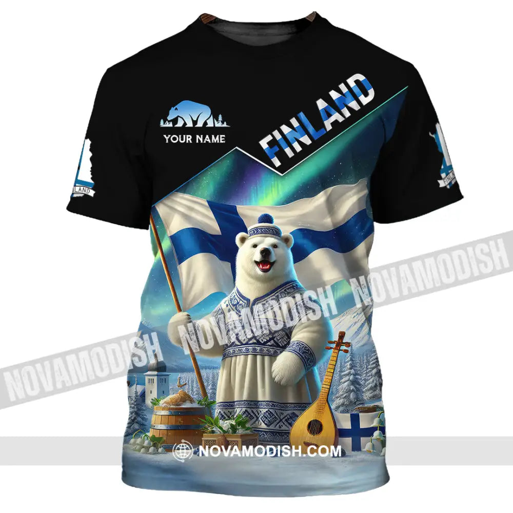 Unisex Shirt Custom Name Finland T-Shirt Lover Gift / S T-Shirt