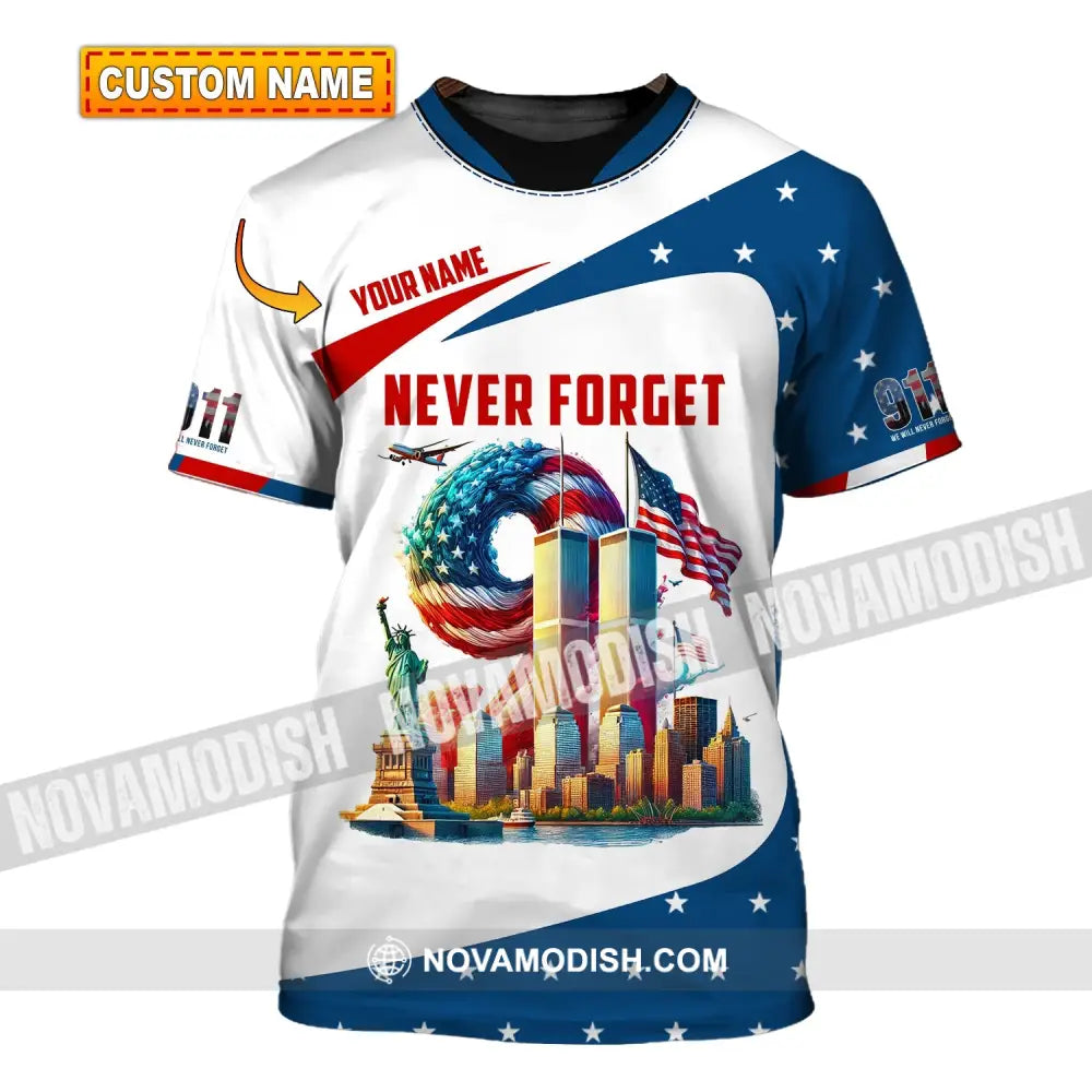 Unisex Shirt Custom Name Firefighter Memorial Fallen Firefighters 911 T-Shirt T-Shirt