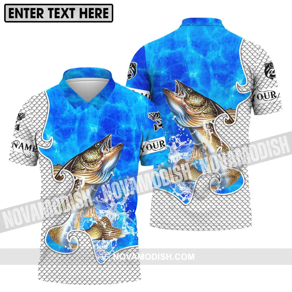 Unisex Shirt - Custom Name Fish On Fish Shirt Polo Shirt / S T-shirt