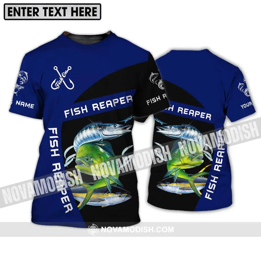 Unisex Shirt - Custom Name Fish Reaper Shirt T-Shirt / S T-shirt