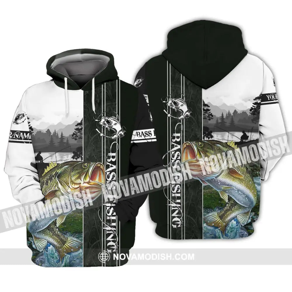 Unisex Shirt - Custom Name Fish Worker Shirt Bass Fishing Hoodie / S T-shirt