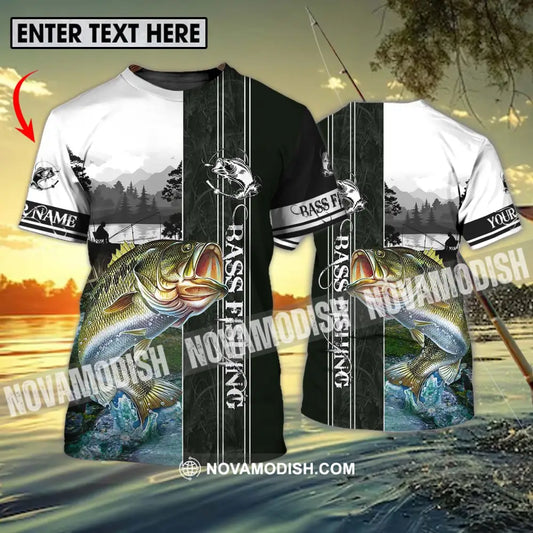 Unisex Shirt - Custom Name Fish Worker Shirt Bass Fishing T-shirt