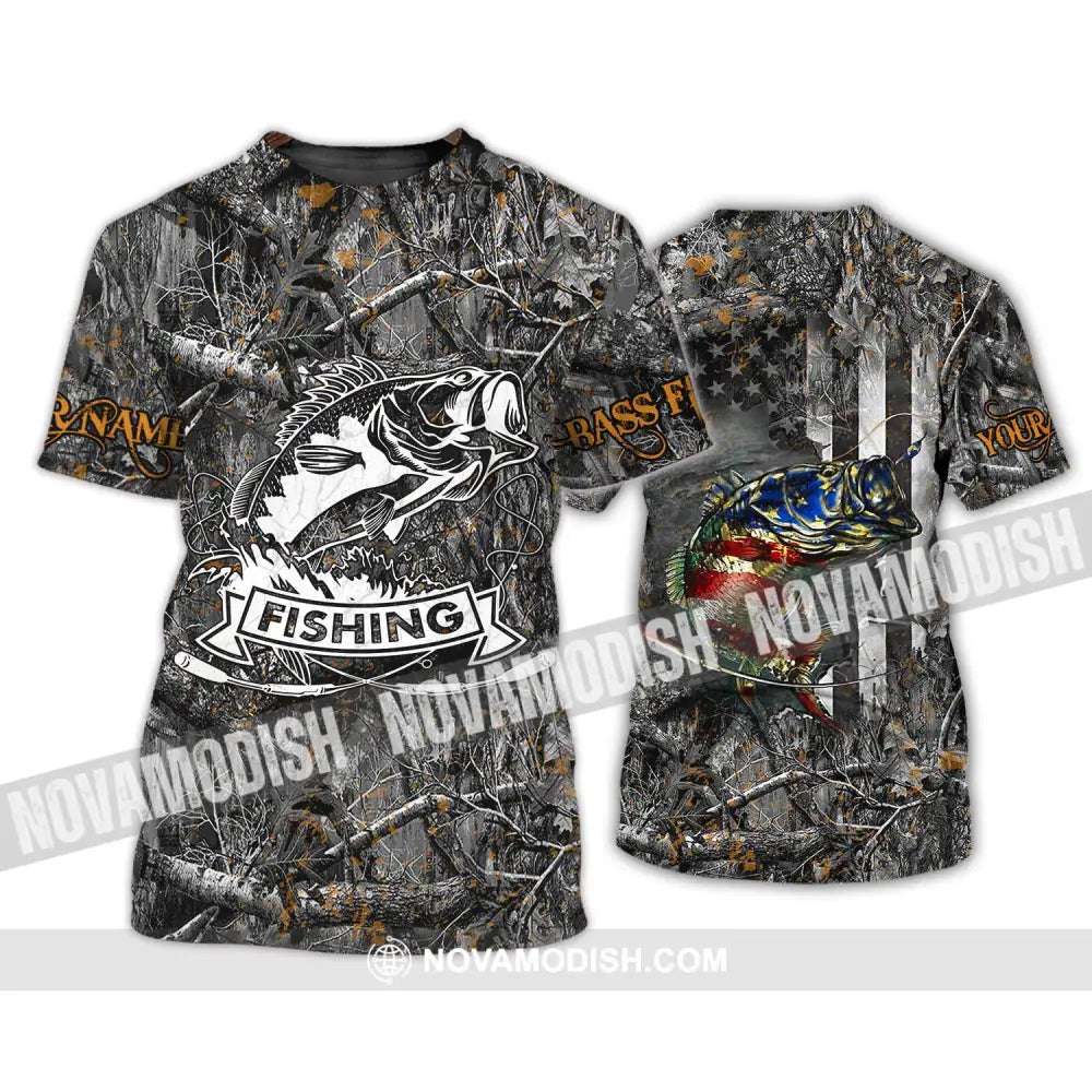 Unisex Shirt - Custom Name Fish Worker Shirt Hook Fishing Bass Fishing T-Shirt / S T-shirt