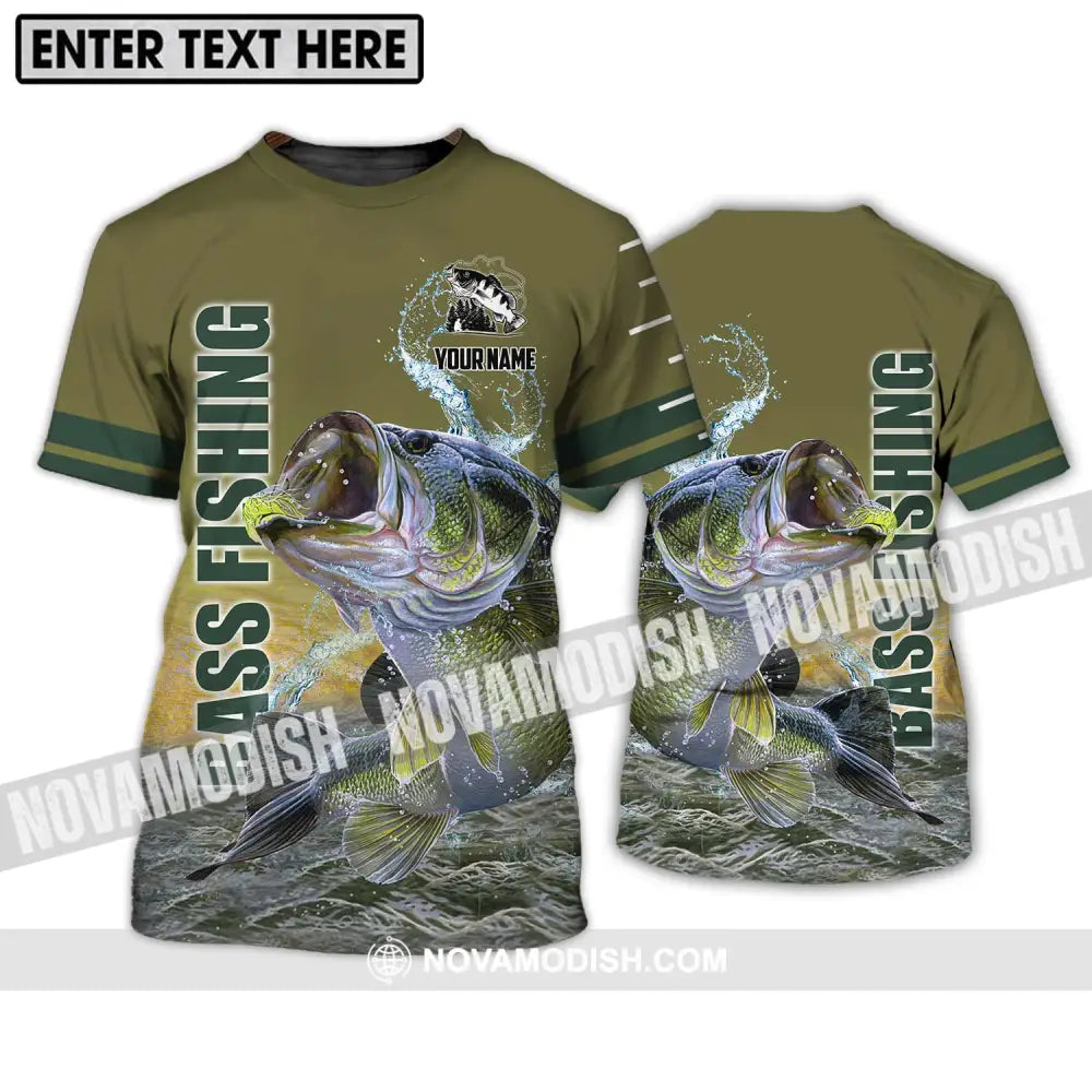 Unisex Shirt - Custom Name Fisher Shirt Bass Fishing T-Shirt / S T-shirt