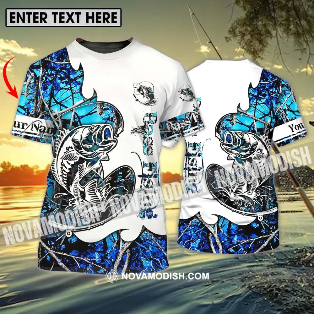 Unisex Shirt - Custom Name Fisher Shirt Fishing Bass T-shirt
