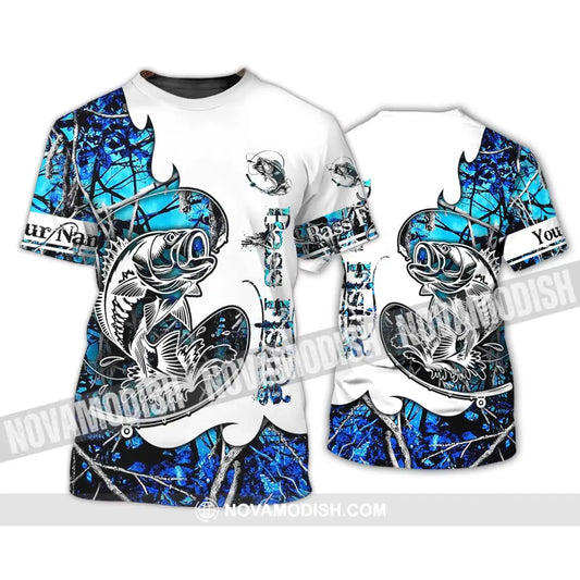 Unisex Shirt - Custom Name Fisher Shirt Fishing Bass T-Shirt / S T-shirt