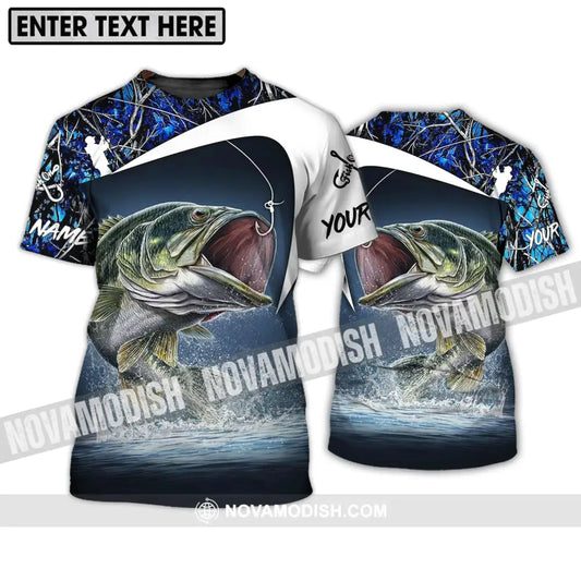 Unisex Shirt - Custom Name Fisher Shirt Hook Fishing T-Shirt / S T-shirt