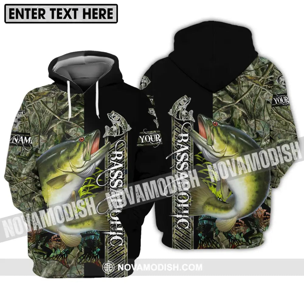 Unisex Shirt - Custom Name Fishing Shirt Bassa Hoodie / S T-shirt