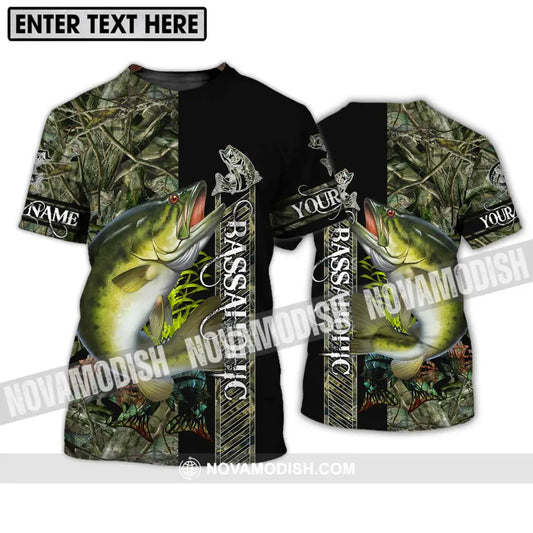 Unisex Shirt - Custom Name Fishing Shirt Bassa T-Shirt / S T-shirt