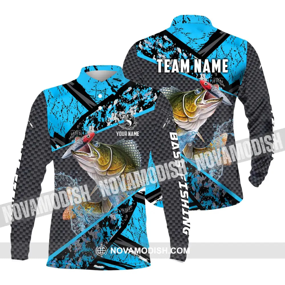 Unisex Shirt - Custom Name Fishing Shirt Fishing Everyday Long Sleeve Polo / S T-shirt