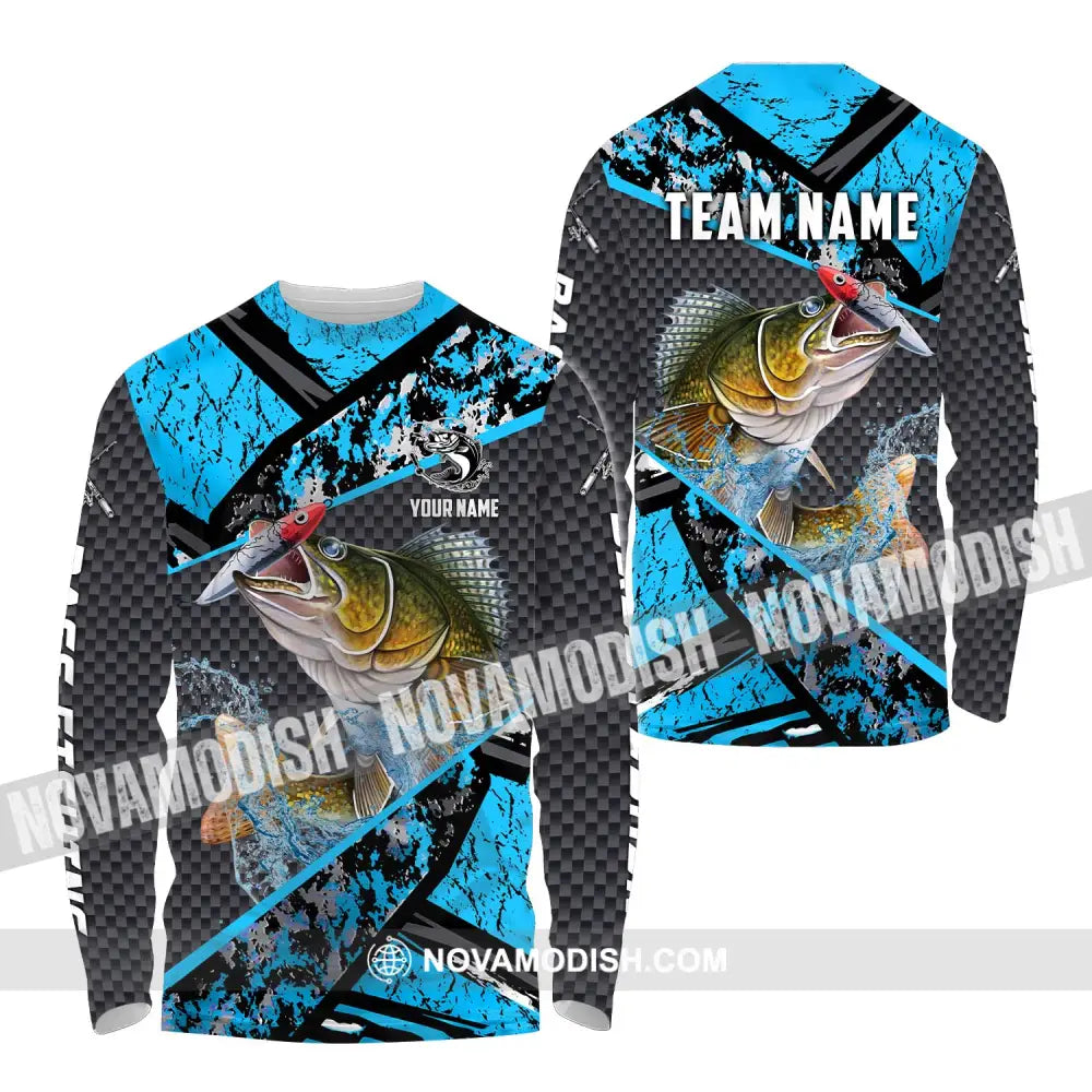 Unisex Shirt - Custom Name Fishing Shirt Fishing Everyday Long Sleeve Shirt / S T-shirt
