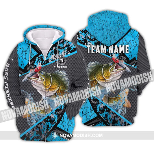 Unisex Shirt - Custom Name Fishing Shirt Fishing Everyday Zipper Hoodie / S T-shirt