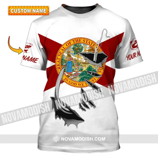 Unisex Shirt - Custom Name Fishing Florida Shirt T-shirt