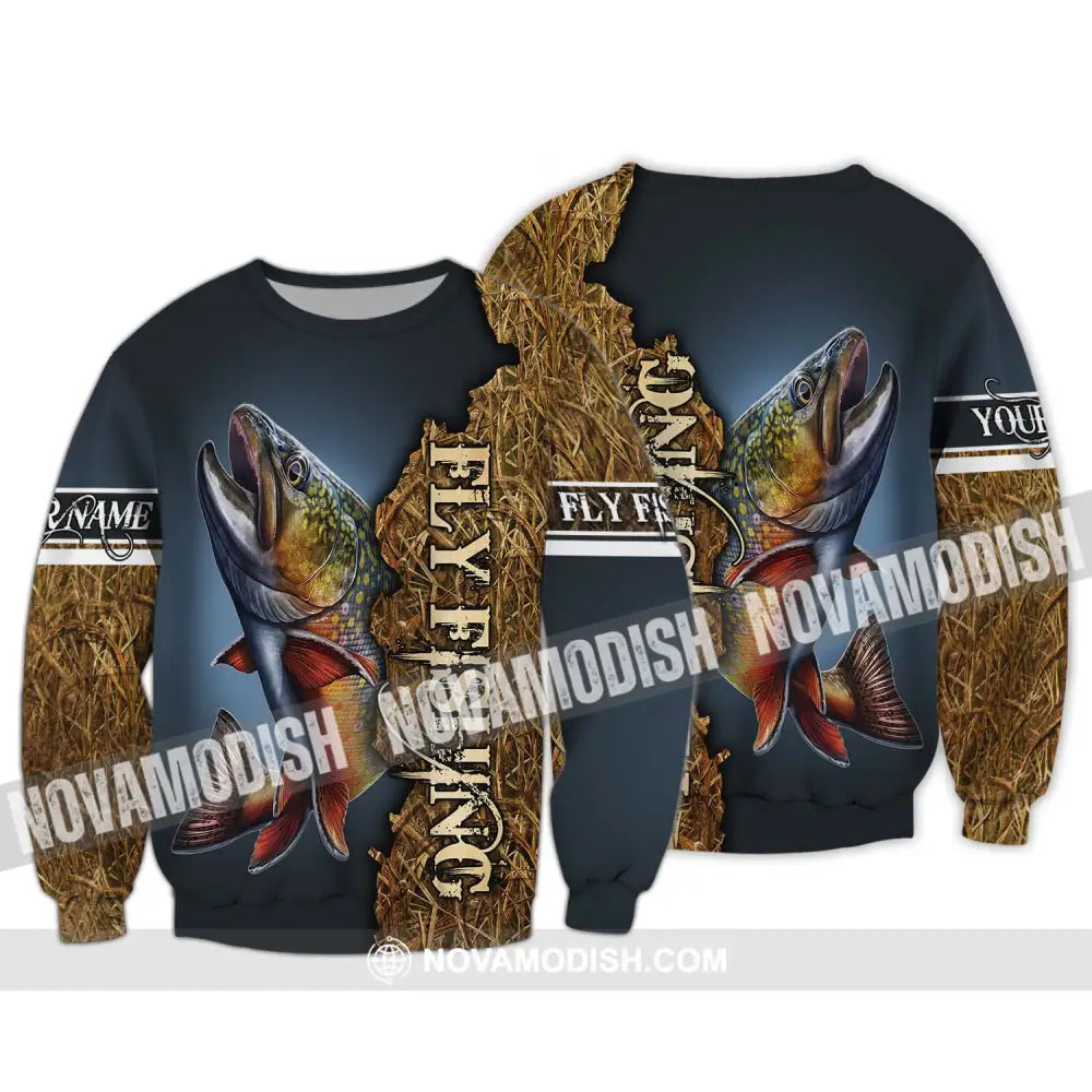 Unisex Shirt - Custom Name Fishing Shirt Fly Fishing Long Sleeve / S T-shirt